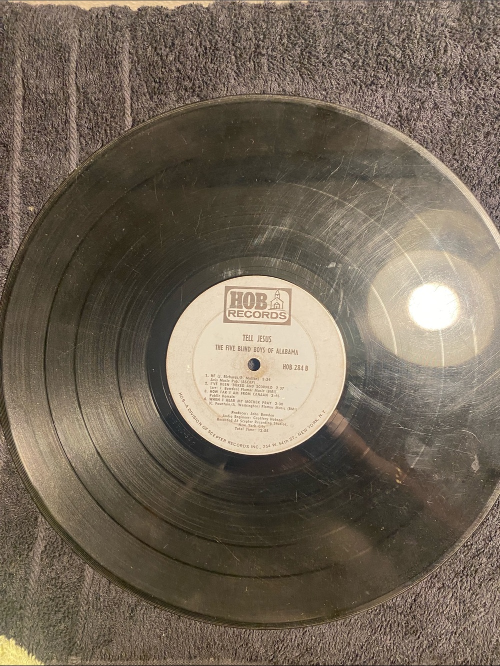 Hob records the five blind boys from Alabama
